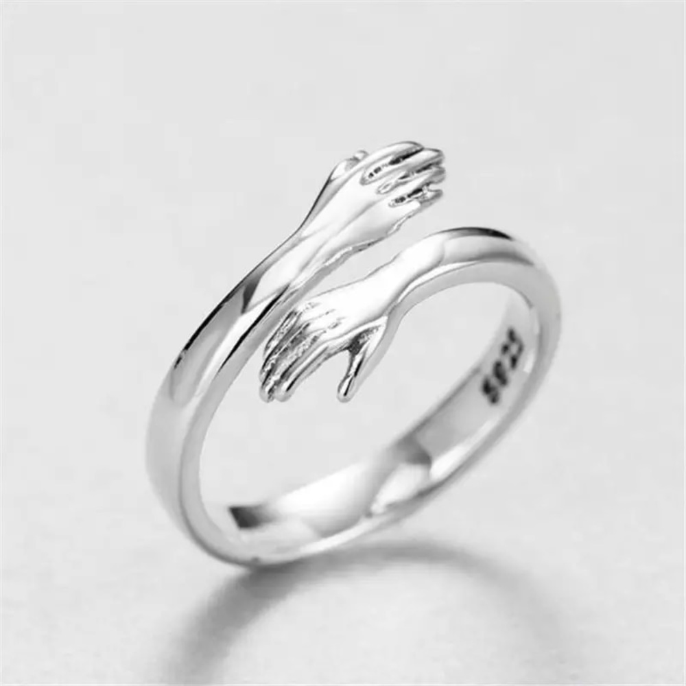 925 Sterling Silver Hug Ring